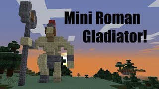 Mini Roman Gladiator Statue in Minecraft Tutorial [upl. by Eneleh497]