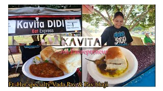 Kavita Didi Pav Bhaji amp Vada Pav cart  vlog  Tajdar Shah [upl. by Iz397]