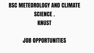 BSc METEOROLOGY AND CLIMATE SCIENCE [upl. by Severson]