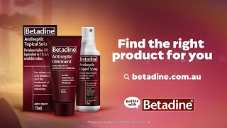 Betadine  Antiseptics  For Minor Wounds – 2024  15 sec [upl. by Clerk]