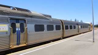 2000 class Jumbo railcars departing Outer Harbor Adelaide South Australia [upl. by Riba300]