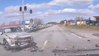 Unmarked police car chase motorcycle in Sweden [upl. by Ecnerol932]