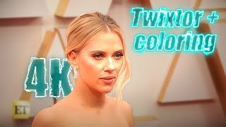 Scarlett Johansson 4K Twixtor Scenepack with Coloring for edits MEGA [upl. by Millburn203]