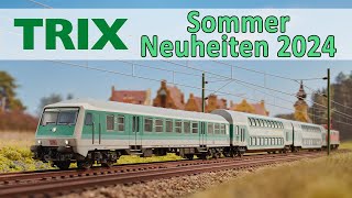 🚊🆕 Trix und Minitrix Modellbahn Neuheiten Sommer 2024  Spur H0 und N [upl. by Pritchard]