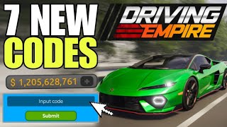 NEW UPDATE ROBLOX DRIVING EMPIRE CODES 2024 OCTOBER  DRIVING EMPIRE CODES  DRIVING EMPIRE CODE [upl. by Chellman351]