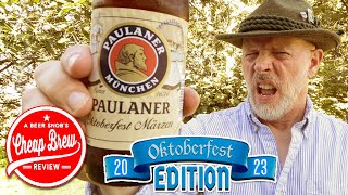 Paulaner Oktoberfest Marzen 2023 German Beer Review Revisit by A Beer Snobs Cheap Brew Review [upl. by Neeka]