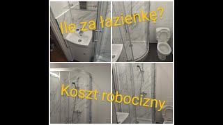 ile za zrobienie łazienki  cena za łazienkę  robocizna  za ile mała łazienka i płytki w kuchni [upl. by Kravits]