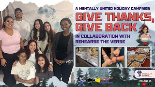 Give Thanks Give Back 2024  A Heartfelt Reminder to Think of Those in Need This Holiday Season [upl. by Sedicla32]