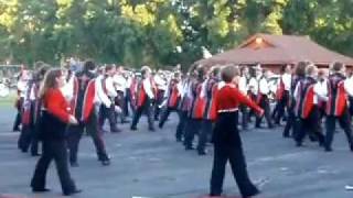 2011 Farmington HS Tiger Marching Band at Empire  Hey Baby performance [upl. by Nork]