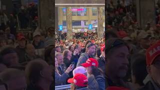 🇺🇸 Donald Trump supporters exiting after rally at Madison Square Graden New York Oct 27 2024 [upl. by Alek270]