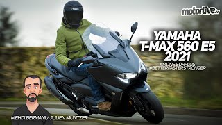 YAMAHA TMAX 560 EURO5 2021 I TEST MOTORLIVE [upl. by Bacon491]