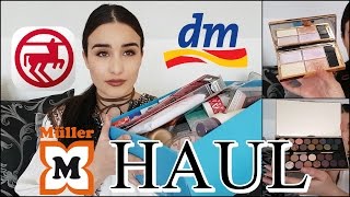 XXL Drogerie HAUL April 2017  DM Müller amp Rossmann  Sleek NYX Makeup Revolution [upl. by Imailiv424]