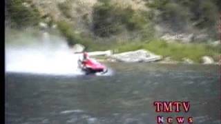 Snowmobiles On Water  Kootenay Lake  TMTV [upl. by Latsyrcal]