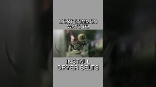 Tutorial Howto install a dryer belt [upl. by Russi708]