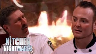 Chef Gets Roasted By Firemen  Kitchen Nightmares [upl. by Eusadnilem189]