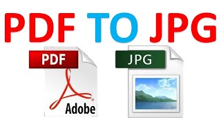 How to convert PDF to JPG image Offline on PC AND ONLINE Adyeducation [upl. by Assed]