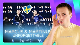 MARCUS amp MARTINUS with quotUnforgettablequot at Melodifestivalen 2024 I reacted to their live performance [upl. by Oidacra]