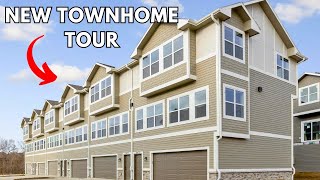 NEW Townhomes UNDER 300K  Rows at Coventry  Elkhorn Nebraska  Home Tour [upl. by Gayle]