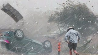 Incredibly strong storm with hail hits Tokyo Japan [upl. by Nerty]