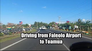 Driving from Faleolo to Toamua 8 Setema 2024 [upl. by Issac202]