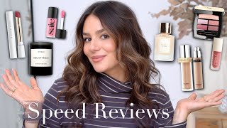 SPEED REVIEW amp UPDATES 37 PRODUCTS  Every Makeup I Tested In The Past 2 Months  Tania B Wells [upl. by Aneek]