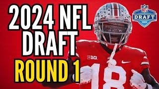 2024 NFL Draft LIVE First Round Reaction wFantasyStockExchange [upl. by Machute]