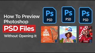 How To Preview Photoshop PSD Files Without Opening It [upl. by Photima425]