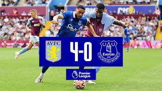 PREMIER LEAGUE HIGHLIGHTS ASTON VILLA 40 EVERTON [upl. by Nosahc]