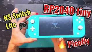 Nintendo Switch Lite RP2040 tiny Mod Umbau hwfly picofly cfw homebrew jailbreak [upl. by Eanod]