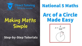 How to Solve Arcs of a Circle National 5 Maths [upl. by Alyar]