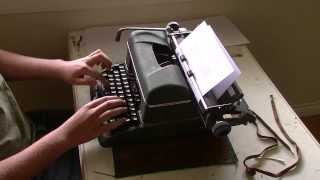 Speed Typing Test Halda Star Typewriter [upl. by Cirillo]