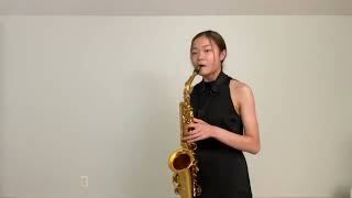 Rhapsody for Alto Saxophone and Piano by Andre Waignein Movement 2 Brianna Tang [upl. by Suelo]