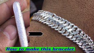 8 Design Bracelet Making  How Silver Bracelet is made  Handmade Bracelet [upl. by Nnalatsyrc502]