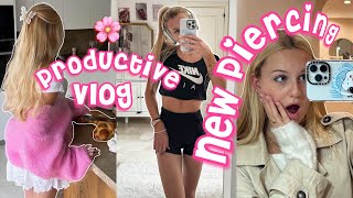 Productive Vlog neues Piercing Workout Freunde treffen Aufräumen I MaVie Noelle [upl. by Oric]