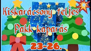 Kiskarácsony teljes pakk kaparás 2326 [upl. by Delos]