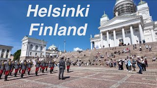 Summer 4K Walk in Helsinki  Scenic Tour of Finland’s Capital [upl. by Arihay890]