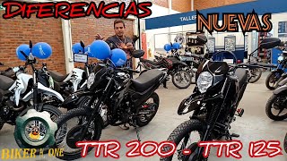 COMPARATIVA ‼️NUEVA‼️ TTR200 vs TTR 125✅ [upl. by Doley]