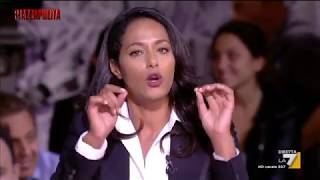 Rula Jebreal vs Nicola Porro Abbassa i toni uomo bianco [upl. by Hairehcaz]