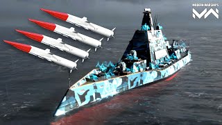 USS Constitution  With Equip Full Brahmos  Missile in Action  Modern Warships Gameplay [upl. by Noorah]