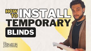 How to Install Temporary Shades or Blinds  DIY  No Tools Needed [upl. by Wehttan]