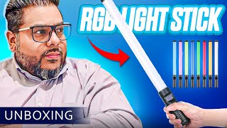 RGB Tube LED Video Light Stick Unboxing Video  Amazon Find [upl. by Llehcor]