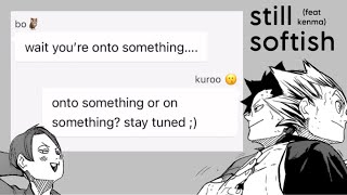 volleyBALLERS‼️gc  still softish  haikyuu texting video [upl. by Terrej]