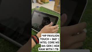 HP PAVILION TOUCH  360°  INTEL CORE M3 6th GEN  4GB RAM WITH 1 TB HDD ALL laptop computer pc [upl. by Gabriellia675]