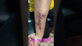 Name tattoohighlight best Tattoo artist Mr Sid 9163809245chaipat Paschim Medinipur [upl. by Notlad]