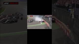 Albon vs Tsunoda crash Mexico GP 2024 car automobile formula1 [upl. by Ratcliff]