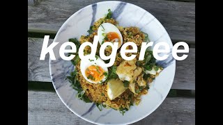 Kedgeree a classic Anglo Indian curry with smoked haddock breakfast or brunch dish [upl. by Wilcox]