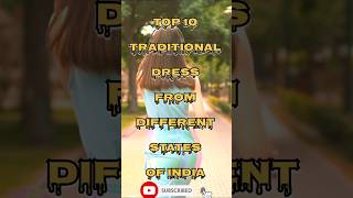 Top 10 traditional dress from different states of India💃✨ shorts traditionaldresses [upl. by Anotyad289]