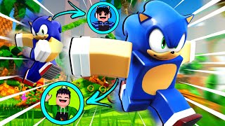 VIRAMOS O SONIC POR UM DIA NO ROBLOX Obby But You’re Sonic [upl. by Teufert423]