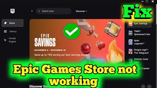 Fix Epic Games Store not working Epic Games Store Bed gateway error code 502 Epic launcher problem [upl. by Eninahs]