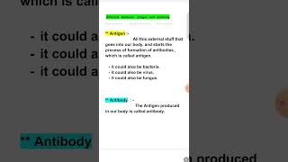 Different between antigen or antibiotic antigen ampAntibody किसे कहते है Microbilogy ❤️❤️🙏 [upl. by Koppel]